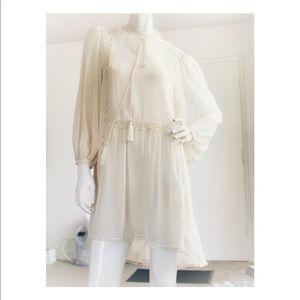 Topshop NEW ivory creamy beige dress two pieces